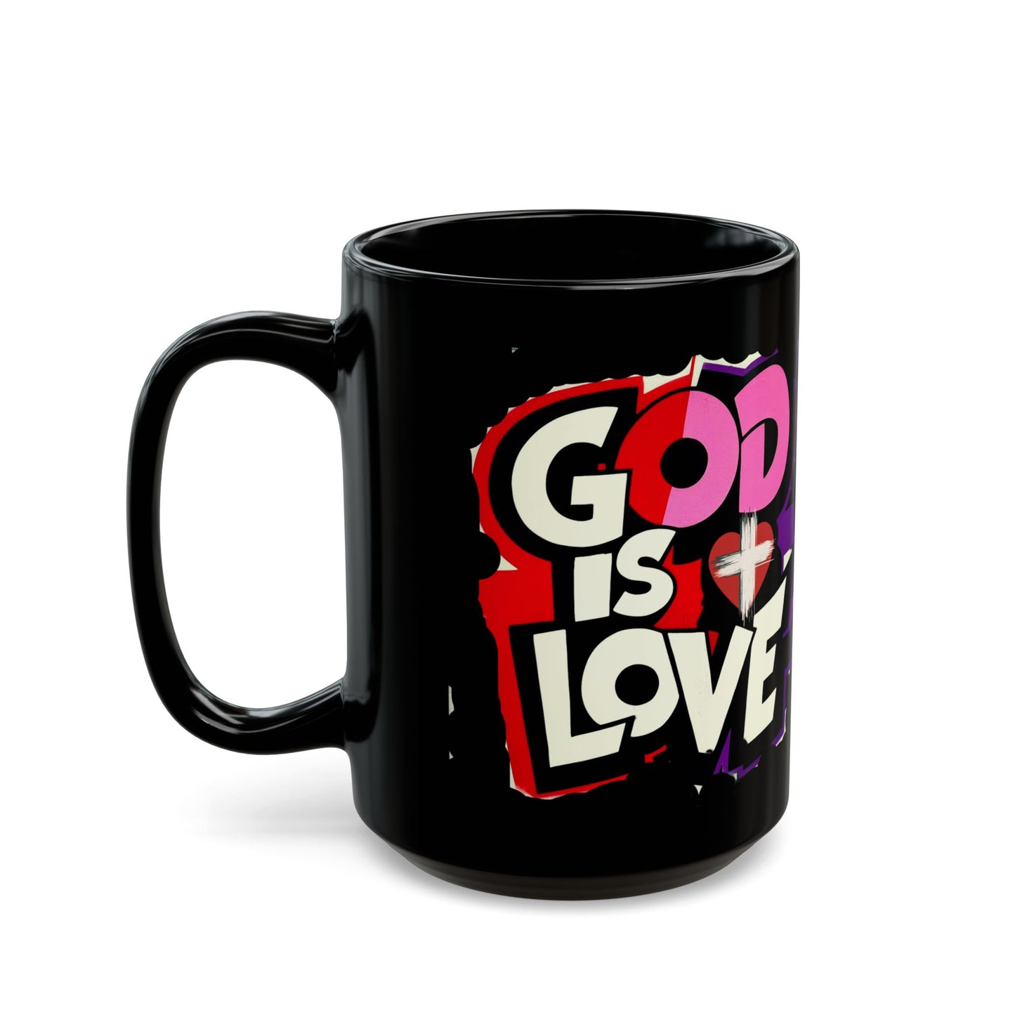 God is Love Black Mug (11oz, 15oz)