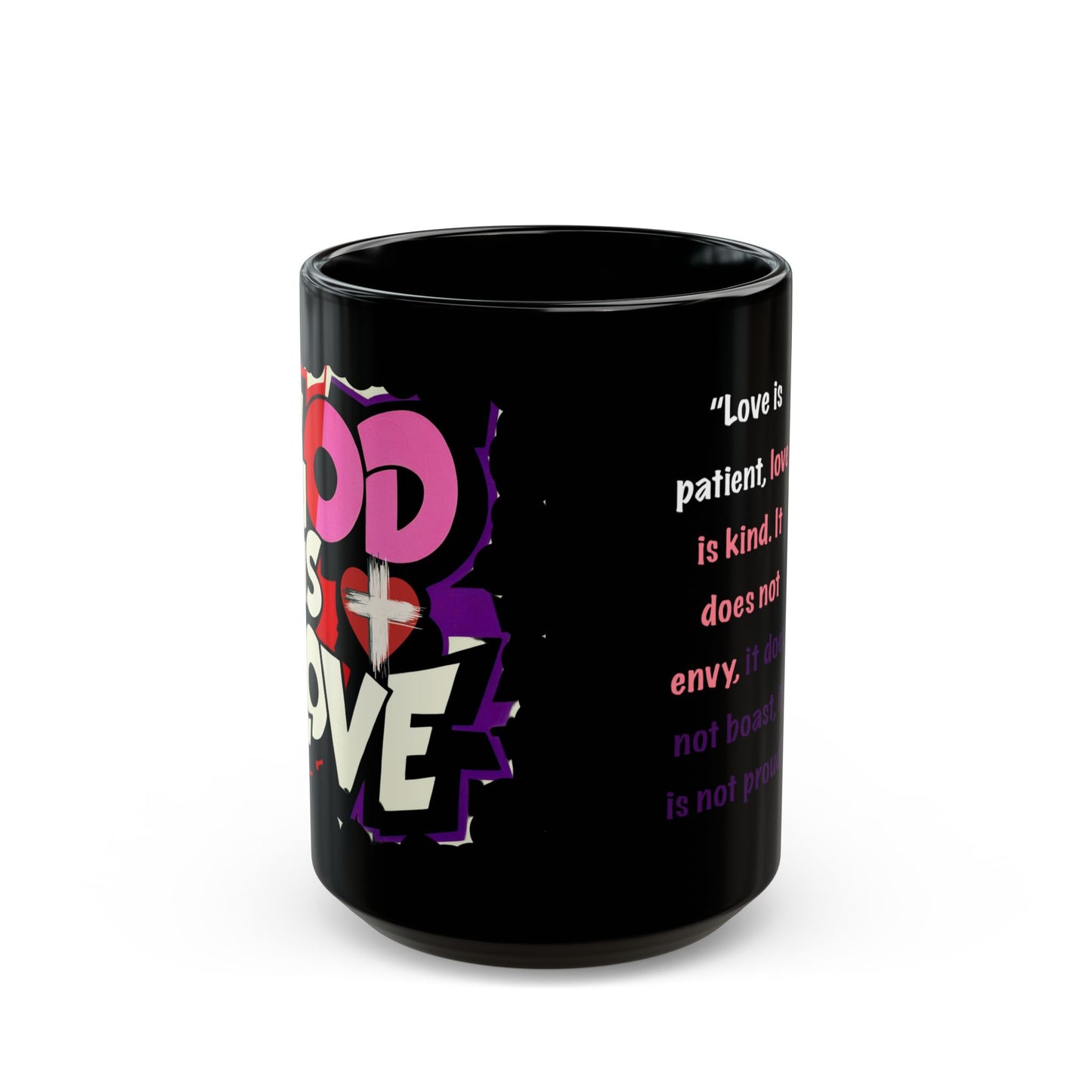 God is Love Black Mug (11oz, 15oz)
