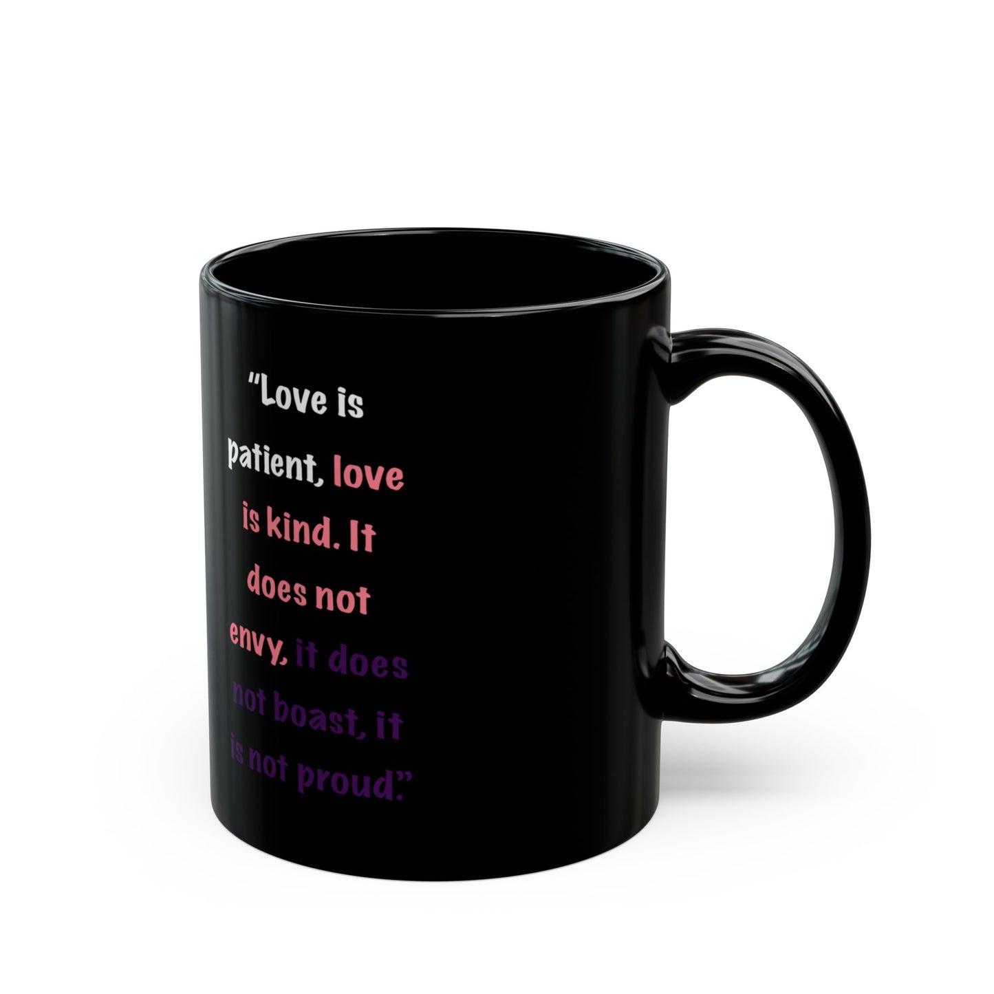 God is Love Black Mug (11oz, 15oz)