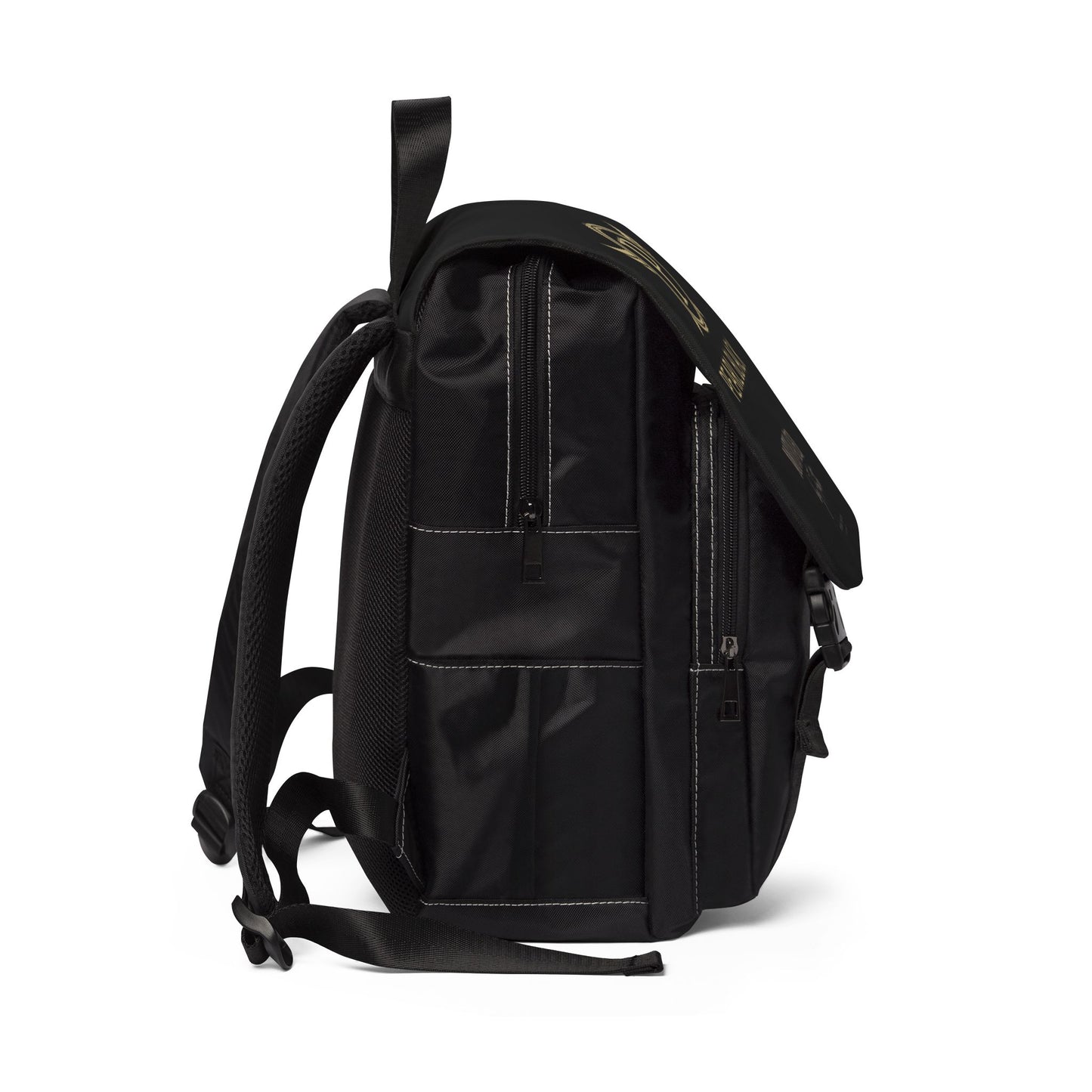 Pearl Black 'Motivated by Passion' Casual Shoulder Backpack