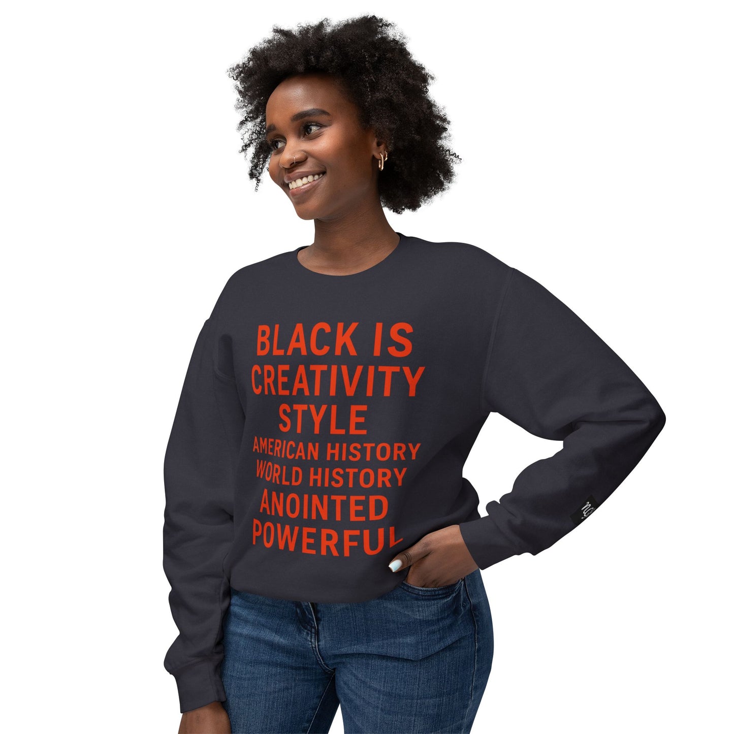 BLACK IS BOLD Crewneck Sweatshirt -