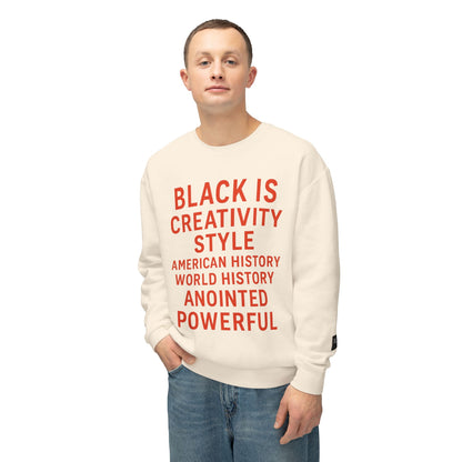 BLACK IS BOLD Crewneck Sweatshirt -