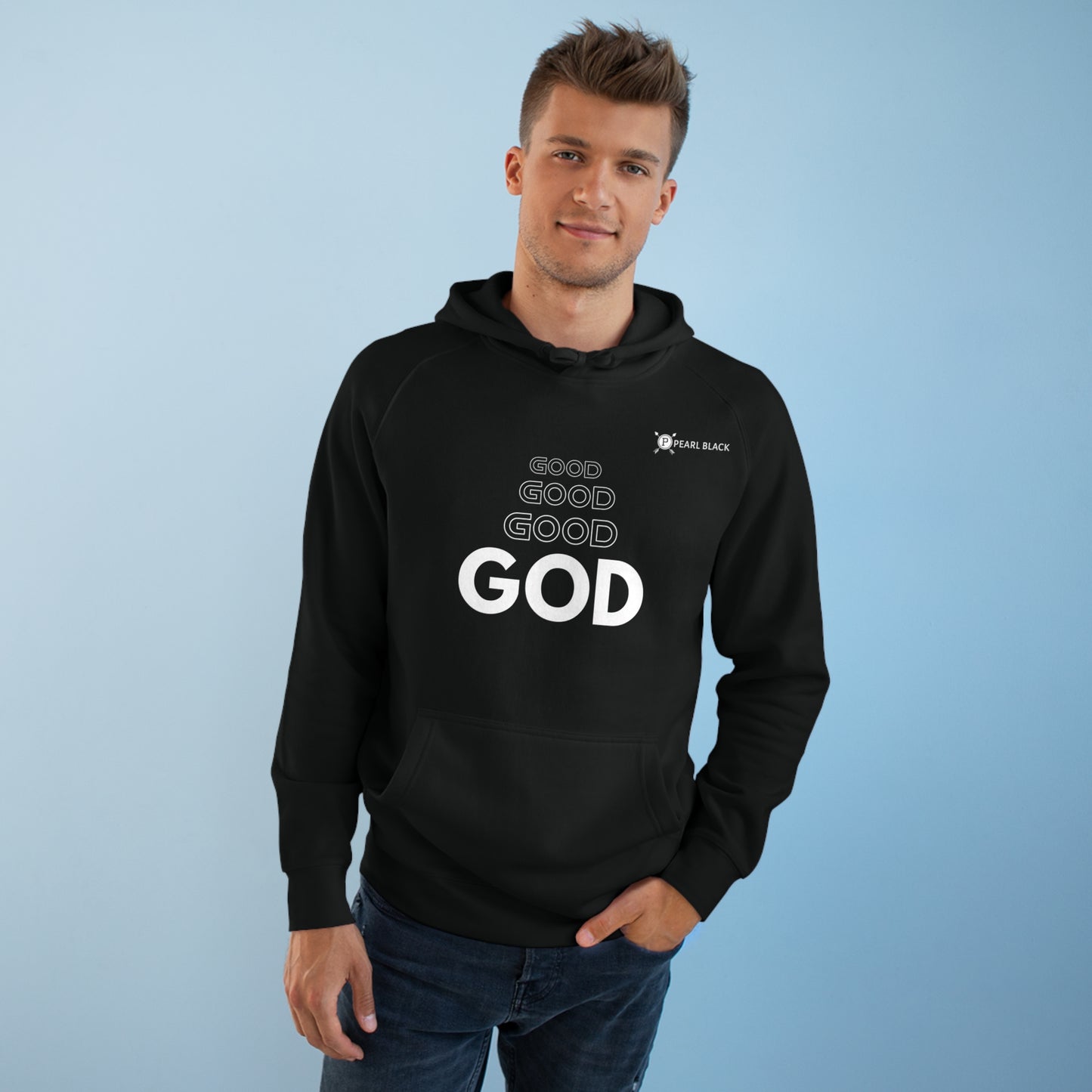 ***PEARL BLACK BY NGP GOOD GOD HOODIE