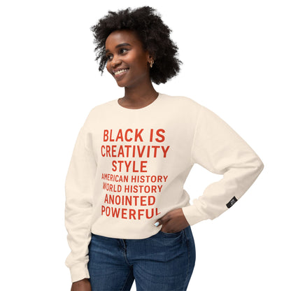 BLACK IS BOLD Crewneck Sweatshirt -