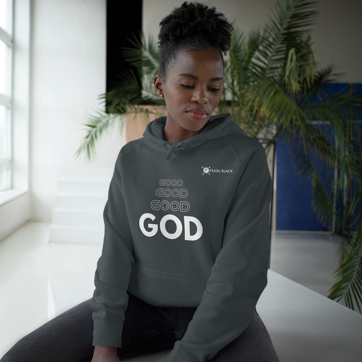 ***PEARL BLACK BY NGP GOOD GOD HOODIE