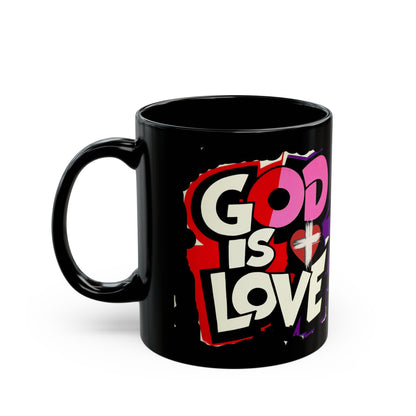 God is Love Black Mug (11oz, 15oz)