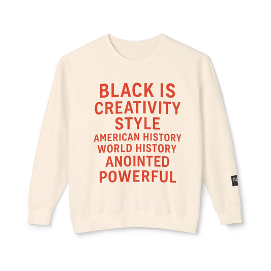 BLACK IS BOLD Crewneck Sweatshirt -
