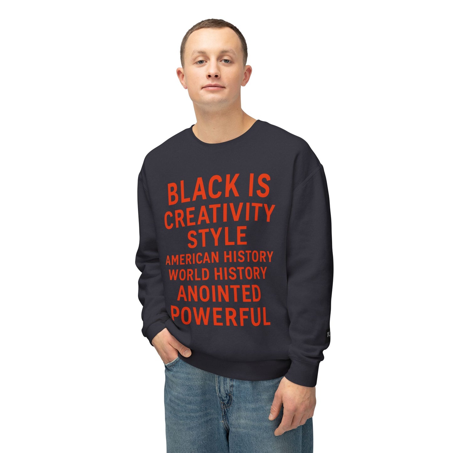 BLACK IS BOLD Crewneck Sweatshirt -