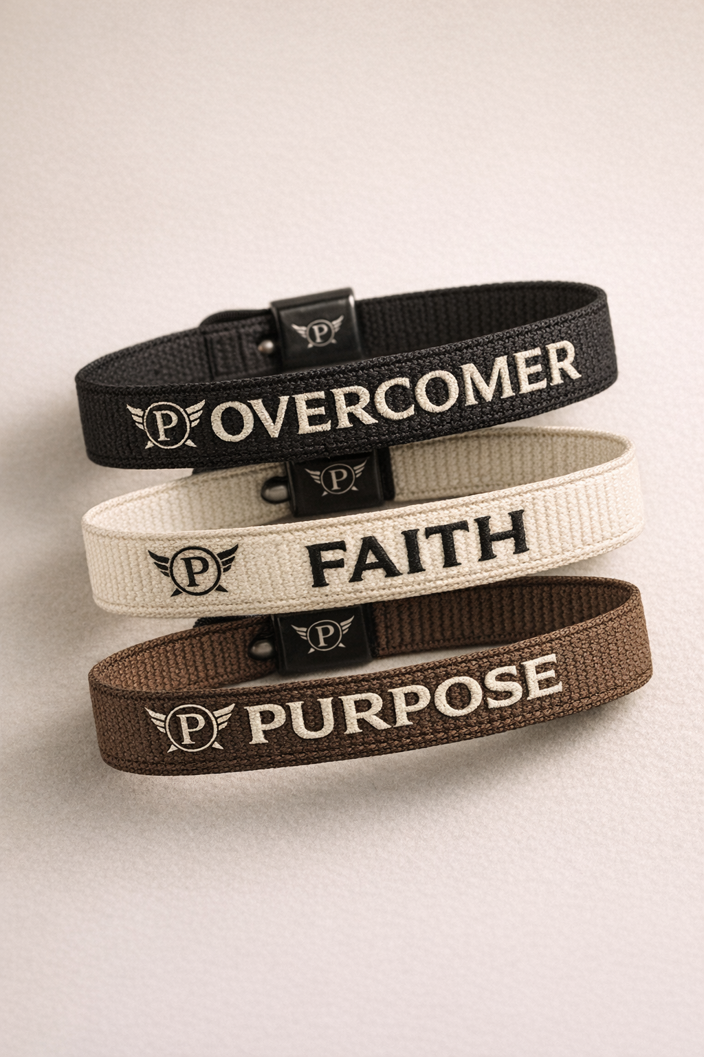 PEARL BLACK PREMIUM MOTIVATION WRISTBANDS