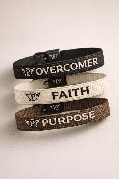 PEARL BLACK PREMIUM MOTIVATION WRISTBANDS